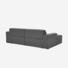 3-zits stoffen design bank met chaise longue links Seginus Kortingen