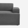 3-zits stoffen design bank met chaise longue links Seginus Catalogus