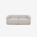 2-zits modulaire bank in beige stof Yuna-2 Verkoop