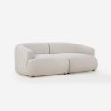 2-zits modulaire bank in beige stof Yuna-2 Aanbod