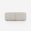 2-zits modulaire bank in beige stof Yuna-2 Korting