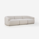 Modulaire 3-zits bank in beige stof Yuna-3 Verkoop