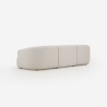 Modulaire 3-zits bank in beige stof Yuna-3 Aanbod