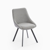 Modern design draaibare stoel van stof Navya Keuze