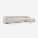 Modern design 4-zits modulaire bank met poef Yuna-4P Verkoop