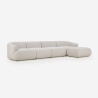Modern design 4-zits modulaire bank met poef Yuna-4P Verkoop
