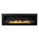 Inbouw bio-ethanol haard wandhaard biohaard 120x40 Livorno 120 zwart Aanbod