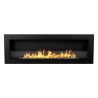 Inbouw bio-ethanol haard wandhaard biohaard 120x40 Livorno 120 zwart Aanbod