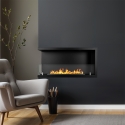 Inbouw hoek bio-ethanol haard 90x45 Sutri 90 Karakteristieken