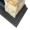 Bio-ethanol vloerhaard met steenlook L105xP38xH100 Belluno Catalogus
