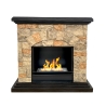 Bio-ethanol vloerhaard met steenlook L105xP38xH100 Belluno Aanbod
