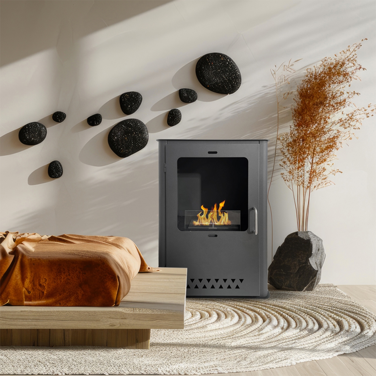 Vrijstaande bio-ethanol haard L50xD30xH68 Luisa