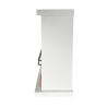 Bio-ethanol haard Stoccolma vrijstaand wit hout L75xD24xH68 cm Korting