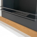 Bio-ethanol haard Stoccolma vrijstaand wit hout L75xD24xH68 cm Kortingen