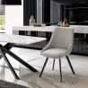 Modern design draaibare stoel van stof Navya Verkoop