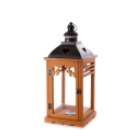 Set van 2 decoratieve houten lantaarns voor binnen met kandelaars Brenta Verkoop