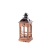 Set van 2 decoratieve shabby chic houten lantaarns Palu Aanbod