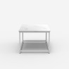 Moderne marmereffect salontafel 100x60x45 cm Corniola Model