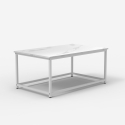 Moderne marmereffect salontafel 100x60x45 cm Corniola Voorraad
