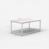 Moderne marmereffect salontafel 100x60x45 cm Corniola 