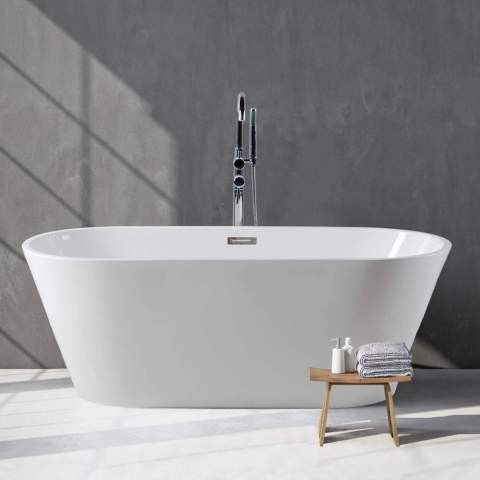 Vrijstaande ovale badkuip in klassiek design Zante Aanbieding