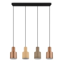 Design hanglamp met 4 multicolor lampen Orkan Catalogus