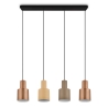 Design hanglamp met 4 multicolor lampen Orkan Catalogus