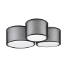 Moderne plafondlamp met 3 ronde lampenkappen Soliv Aanbieding