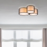 Moderne plafondlamp met 3 ronde lampenkappen Soliv Verkoop