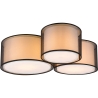 Moderne plafondlamp met 3 ronde lampenkappen Soliv Aanbod