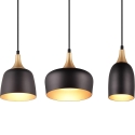 Moderne hanglamp 3 lichtpunten in zwart en goud metaal Sudar Aanbod