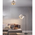 Moderne plafondlamp met 30cm beige en gouden fluwelen lampenkap Vetor Verkoop