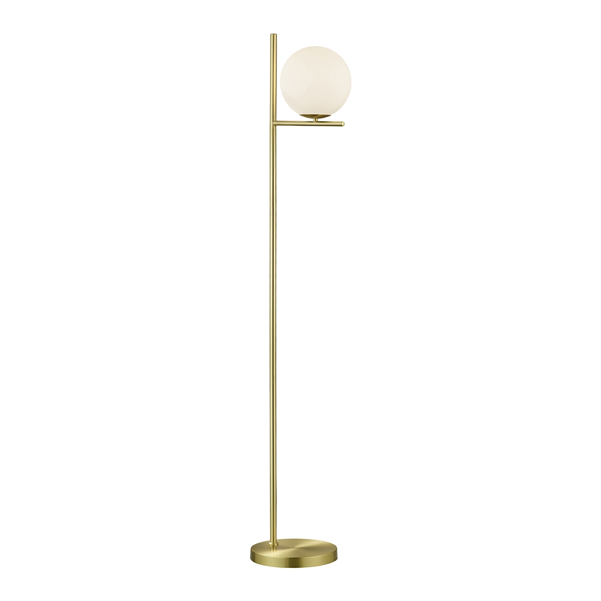 Vloerlamp met opaalglazen bollicht Khadz Aanbieding Vloerlamp met opaalglazen bollicht Khadz Aanbieding