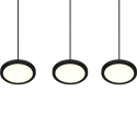Moderne zwarte LED hanglamp met 3 dimbare lampen Pular Korting