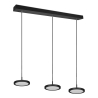 Moderne zwarte LED hanglamp met 3 dimbare lampen Pular Catalogus