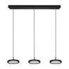 Moderne zwarte LED hanglamp met 3 dimbare lampen Pular Voorraad