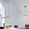 Moderne zwarte LED hanglamp met 3 dimbare lampen Pular Verkoop