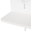 Wandlamp met draadloos opladen USB en stoffen kap Myrik Kortingen