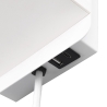 Wandlamp met draadloos opladen USB en stoffen kap Myrik Catalogus