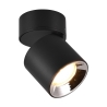 Zwarte LED plafondspot met draaibaar modern design Sirio Aanbieding