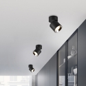 Zwarte LED plafondspot met draaibaar modern design Sirio Verkoop