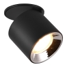 Zwarte LED plafondspot met draaibaar modern design Sirio Kortingen