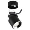 Zwarte LED plafondspot met draaibaar modern design Sirio Catalogus