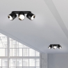 Moderne plafondlamp met 3 richtbare LED-spots voor keukeneiland Kleia Verkoop