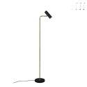 Moderne vloerlamp met verstelbare spot Yaruk Aanbieding