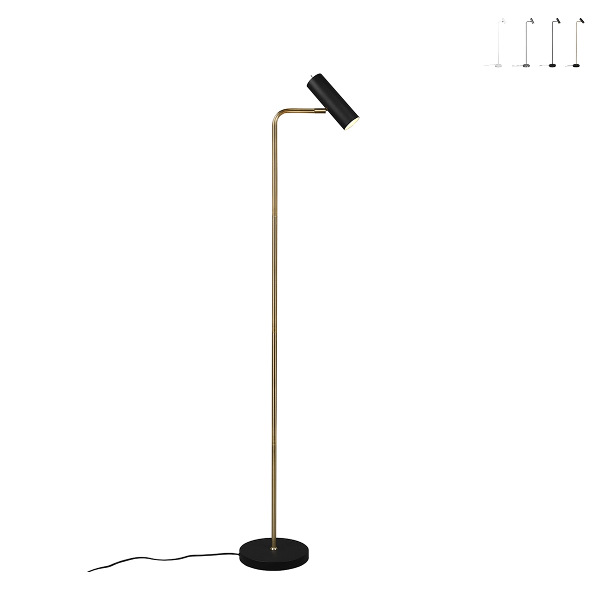 Moderne vloerlamp met verstelbare spot Yaruk Aanbieding Moderne vloerlamp met verstelbare spot Yaruk Aanbieding