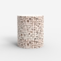 Cilindervormige houten bijzettafel voor moderne woonkamer Hadi Kortingen