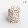 Cilindervormige houten bijzettafel voor moderne woonkamer Hadi Aanbieding