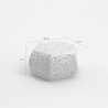 Moderne witte houten salontafel Zena Korting