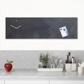 Horizontale wandklok met magnetisch schoolbord Industrial Aanbieding